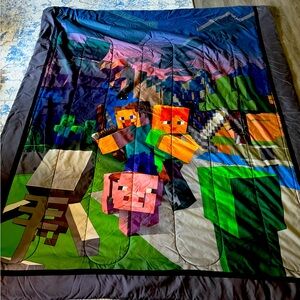 Minecraft Twin Reversible Comforter *EUC*